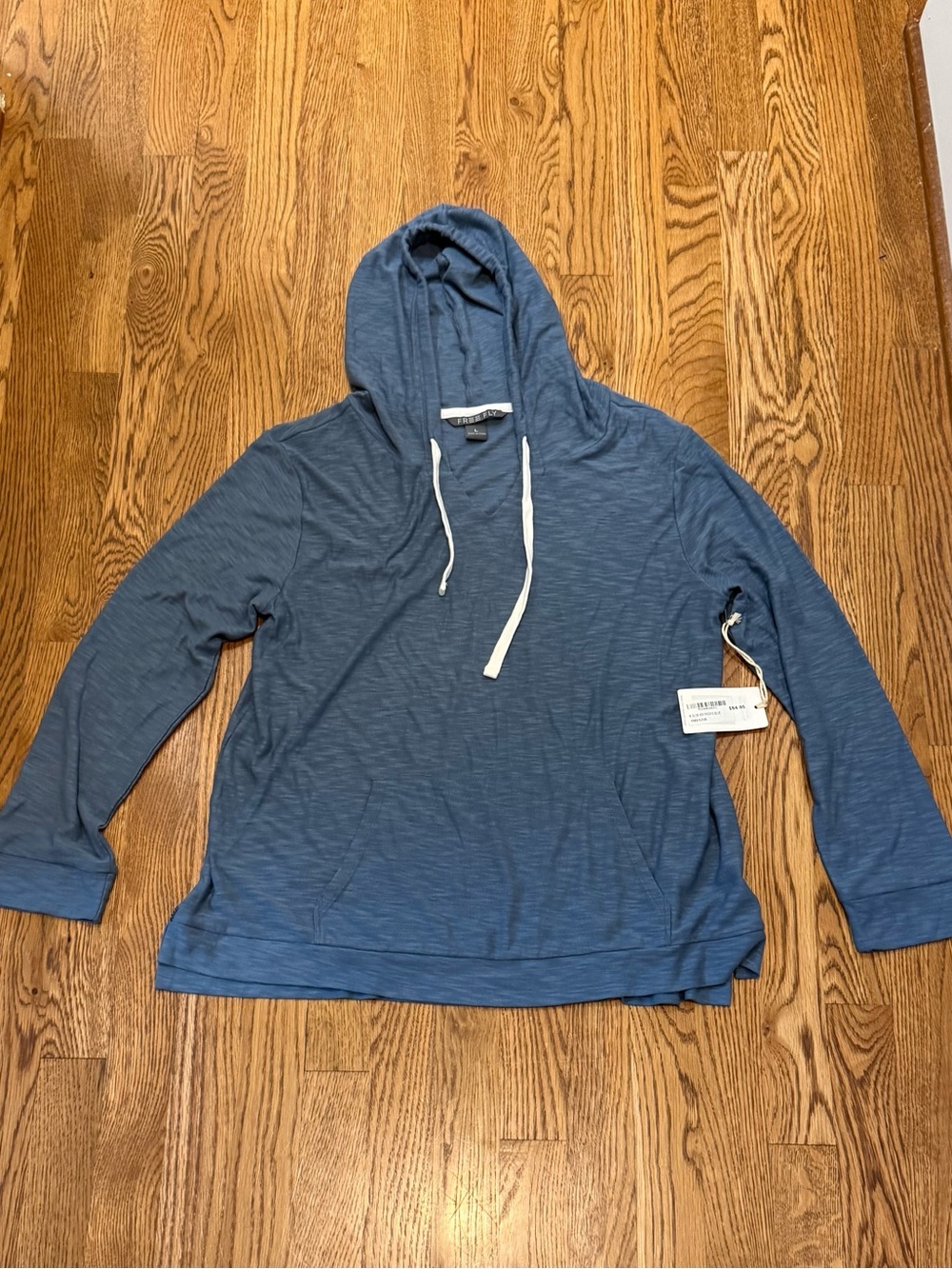 Free Fly Apparel Blue Lightweight Pullover Hoodie